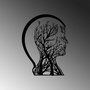 Wallity Tree Man - 322 Escultura de Pared de Metal Negra